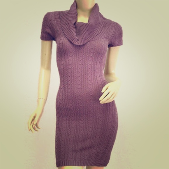 BCBG Cable Knit Sweater Dress - Picture 1 of 5